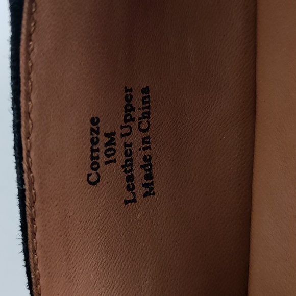 L'AMOUR DES PIEDS CORREZE STONE EMBELLISHMENT BLK SUEDE WEDGES SHOES 10 M MINT - Picture 13 of 14